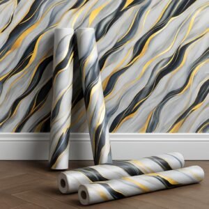 Barebeauty 2025 Premium Wallpaper Stickers for Wall Kitchen Platform Home Decorative Waterproof Oil Proof (60L * 200W CM) (Grey) (022)