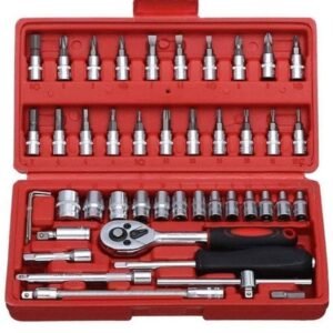 Barebeauty Tool Kit & Screwdriver and Socket Set Multi Purpose Combination Tool Case Precision Socket Set (46 PIECE)
