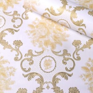 Barebeauty Damask Design Vinyl Self Adhesive Home D?cor Wallpaper (45L * 300W CM) (AK 592)