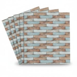 Barebeauty 3D Brick Wallpaper for Wall ? Self Adhesive PE Foam Wall Stickers, 3D Wall Paper Waterproof DIY Wall Panels for Home & Office D?cor (70L * 77W CM) (BROWN MULTI)