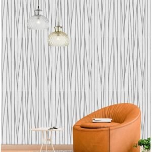 Barebeauty Self-Adhesive Waterproof PE Foam 3D Wallpaper Sticker for Bathroom, Living Room, and Home Decoration (70L * 70W CM) (BLACK PATTI)