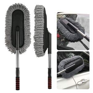 Barebeauty Flexible Duster Car Wash | Car Cleaning Accessories | Microfiber | Brushes | Kitchen, Office Cleaning Brush with Expandable Handle.