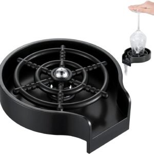 Automatic Cup Washer for Sink Glass Rinser for Kitchen Bar Cafe High Pressure Jet Cleaner for Bottles Cups Wine Glasses Easy Installation Durable Efficient Cleaning Accessory